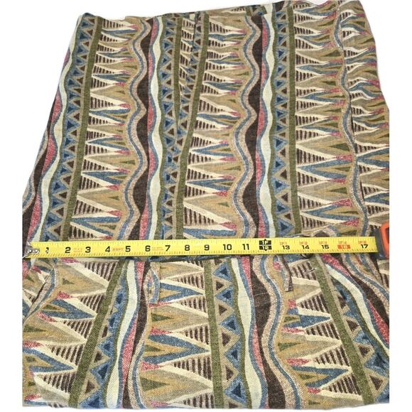 Ruff Hewn Vintage Button Loop Skirt Size 14 Made in USA Aztec Vintage EUC - Picture 6 of 11